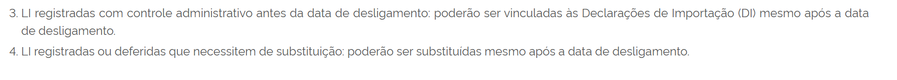 Leia mais sobre o artigo Cronograma de Desligamento LI/DI